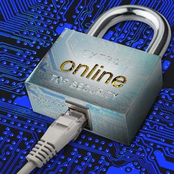 Connection to internet security, electronic security, Internet traffic encr.. Photos