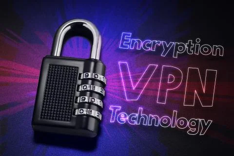 Connection to internet security, electronic security Fotos de archivo