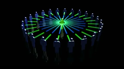 Connection Leader animation Stock-Footage 12280926