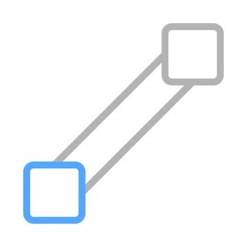 Connection line between two points. Concept of connection, link, and relati.. Stock Illustration