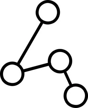 Connection Line Icon Design Stock Illustration