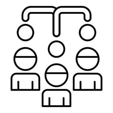Connection Line Icon Stock Illustration