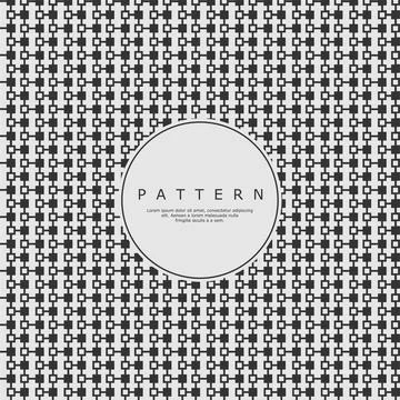 Connection line square technology abstract pattern design. Digital box pattern. Stock Illustration