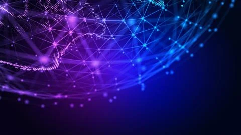 Connection lines Globe. Background with Light Effect. Global International Stock Illustration