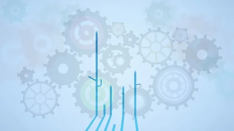 Connection lives in the form of tree Stock Footage 104929725