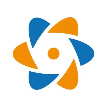 Connection logo vector design template or modern flower icon Stock Illustration