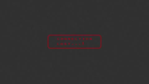 Connection Lost Message with Red Border on Dark Textured Background warning.. Stock Footage 321453532