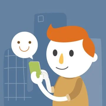 Connection Man Stock Illustration