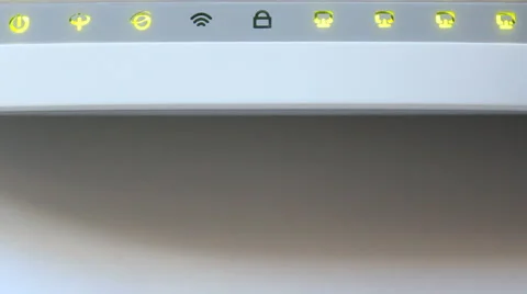 Connection of the modem Stock Footage 40107411