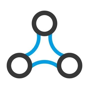  Connection Network Circle Logo Design Technology Vector Template Icon Stock Illustration