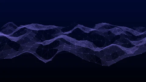 Connection Network Dots Digital Technology Network of Interacting Stock-Footage 337865421