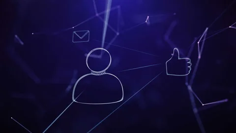 Connection network intro.Looping animation. Stock Footage 100876513