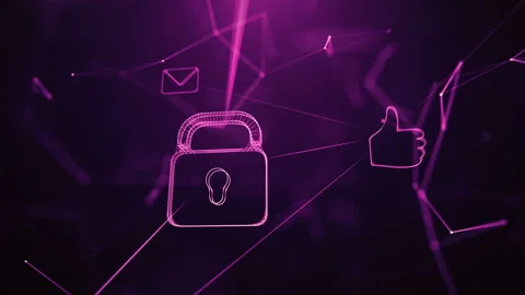 Connection network.Looping animation. Video stock 100876542