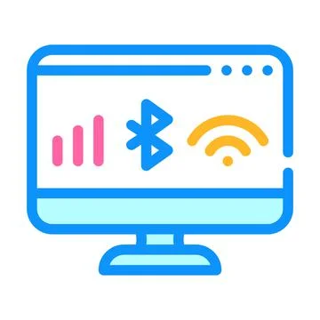 Connection operating system color icon vector illustration Illustrazione stock