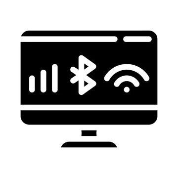 Connection operating system glyph icon vector illustration Stock Illustration