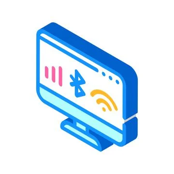 Connection operating system isometric icon vector illustration Stock Illustration