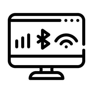 Connection operating system line icon vector illustration Illustrazione stock