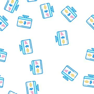 Connection operating system vector seamless pattern Stockillustratie