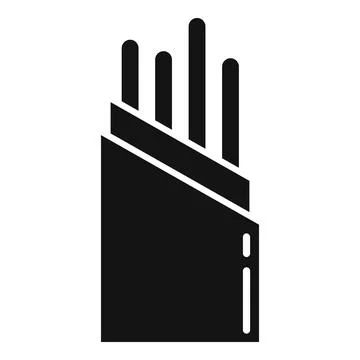 Connection optical cable icon, simple style Stock Illustration