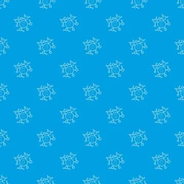 Connection pattern seamless blue イラスト素材