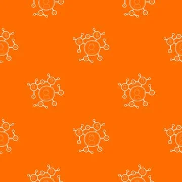 Connection pattern vector orange Stock Illustration