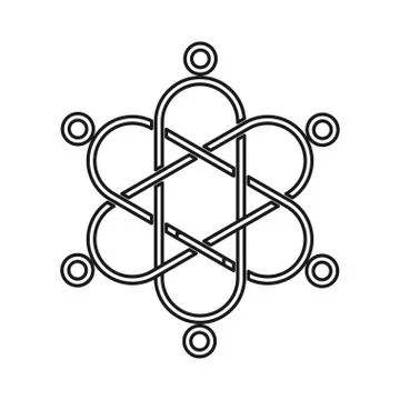 Connection People Commitment Teamwork Together Outline Logo Stock Illustration