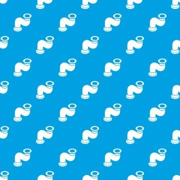 Connection pipe pattern vector seamless blue Illustrazione stock
