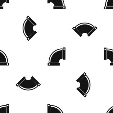 Connection pipes pattern seamless black 스톡 일러스트