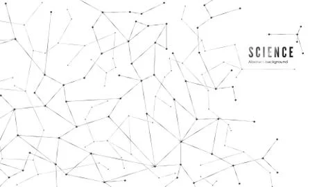 Connection plexus structure. Science molecular background. Network structure  Stock Illustration