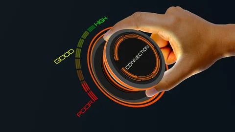 CONNECTION POOR Illustrazione stock