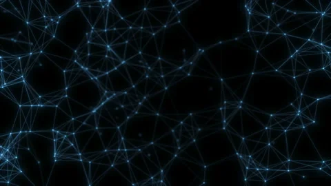 Connection of shining elements. Abstract plexus geometrical background with Stock Footage 115698099