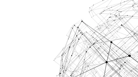 Connection structure , 3d animation abstract background Stock Footage 48022414