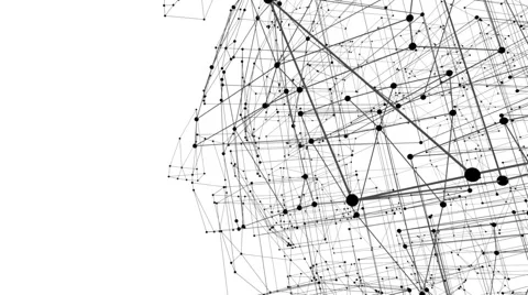 Connection structure , 3d animation abstract background Stock Footage 48022438