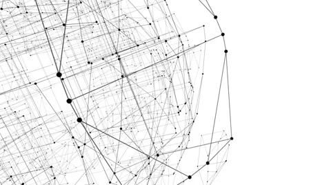 Connection structure , 3d animation abstract background 스톡 동영상 48022510