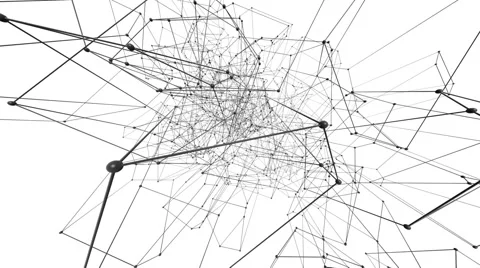 Connection structure , 3d animation abstract background 스톡 동영상 53890163