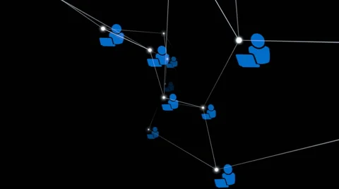 Connection structure , 3d animation abstract background Stock Footage 54118886
