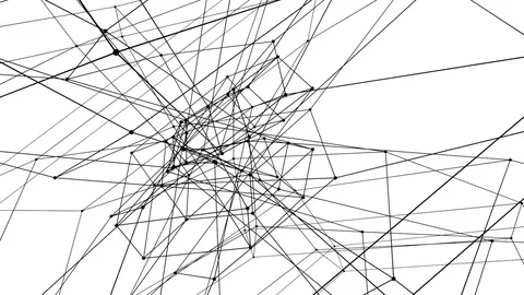 Connection structure , 3d animation abstract background Stock Footage 71558024