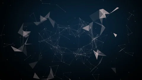 Connection structure animation abstract background Stock Footage 88743977