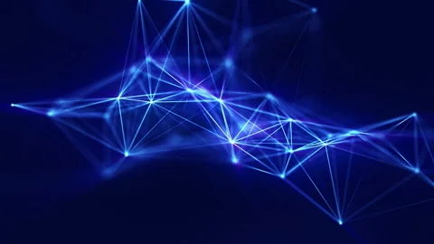 Connection structure animation Stock Footage 157362591