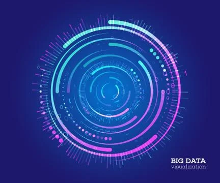 Connection structure. Data array visual concept. 스톡 일러스트