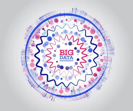 Connection structure. Data array visual concept. Stock Illustration