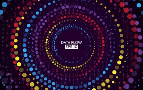 Connection structure. Data array visual concept. 스톡 일러스트