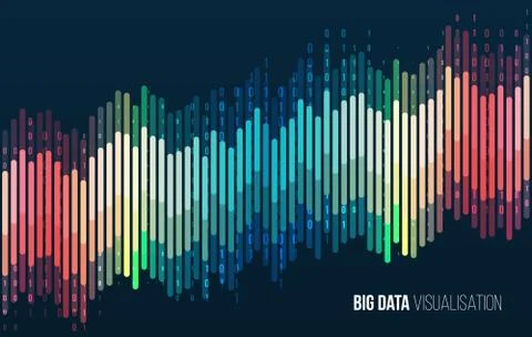 Connection structure. Data array visual concept. Stock Illustration