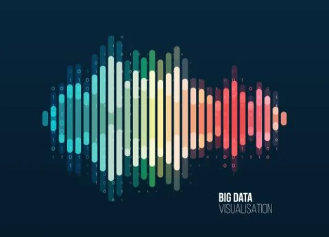 Connection structure. Data array visual concept. Big data connection complex. Stock Illustration