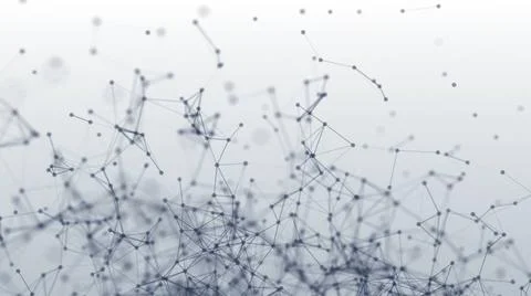 Connection structure. Dots and lines. 3d animation Connection structure. D... 스톡 사진