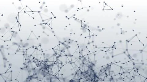 Connection structure. Dots and lines. 3d animation Connection structure. D... 스톡 사진