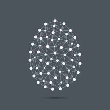 Connection structure. Egg Icon. Vector illustration for your design Stock Illustration