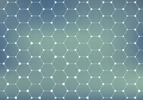 Connection structure. Geometric abstract background. Medicine, science and Stock Illustration