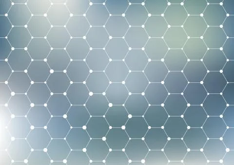 Connection structure. Geometric abstract background. Medicine, science and Stock Illustration