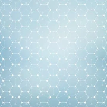 Connection structure. Molecule of DNA and neurons. Abstract background. Medicine Stock Illustration